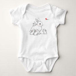 Mama Bunny & Babies Baby Bodysuit Baby Strampler
