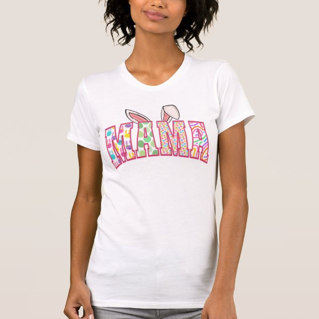 Mama Bunny Matching Family Oster T-Shirt (Vorderseite)