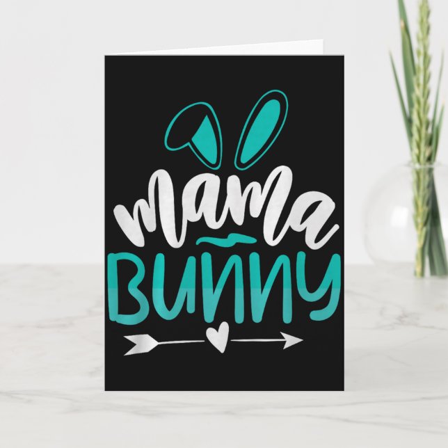 Mama Bunny Premium Tri-Blend  Karte (Vorderseite)
