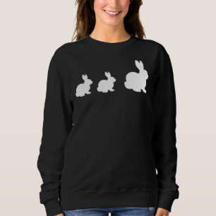 Mama Bunny Rabbit mit 2 Wertvollen kleinen Babybon Sweatshirt