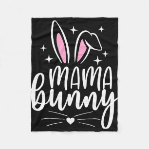 Mama Bunny Shirt Mom Damen Schwangerschaft Passend Fleecedecke
