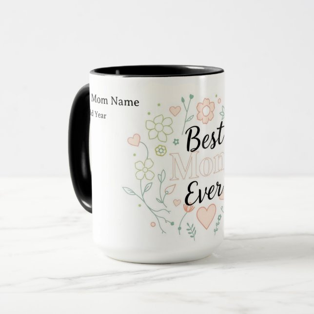 Mama ca. 2026 | Neue Mama-Feier Tasse (Vorderseite Links)
