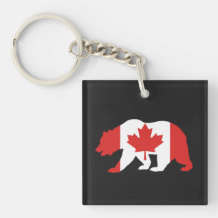MAMA CANADA T-Shirt Knopf Schlüsselanhänger