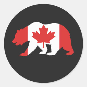 MAMA CANADA T - Shirt Runder Aufkleber