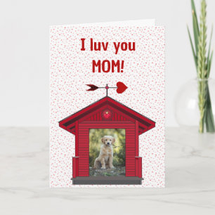 Mama Card Foto Welpenhund Karte