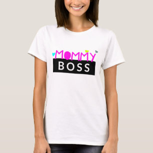 Mama-Chef-lila Typografie T-Shirt