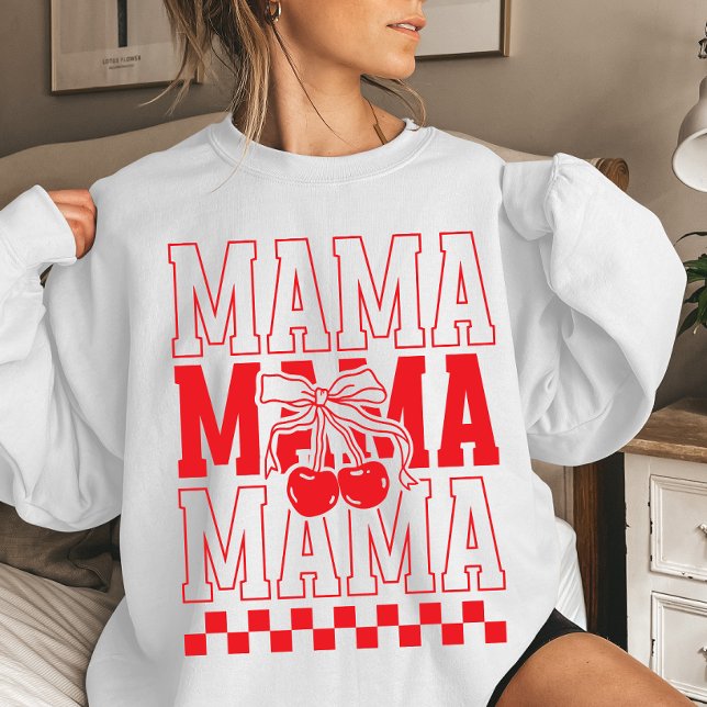 Mama Cherry Coquette Mother's Day Sweatshirt (Von Creator hochgeladen)