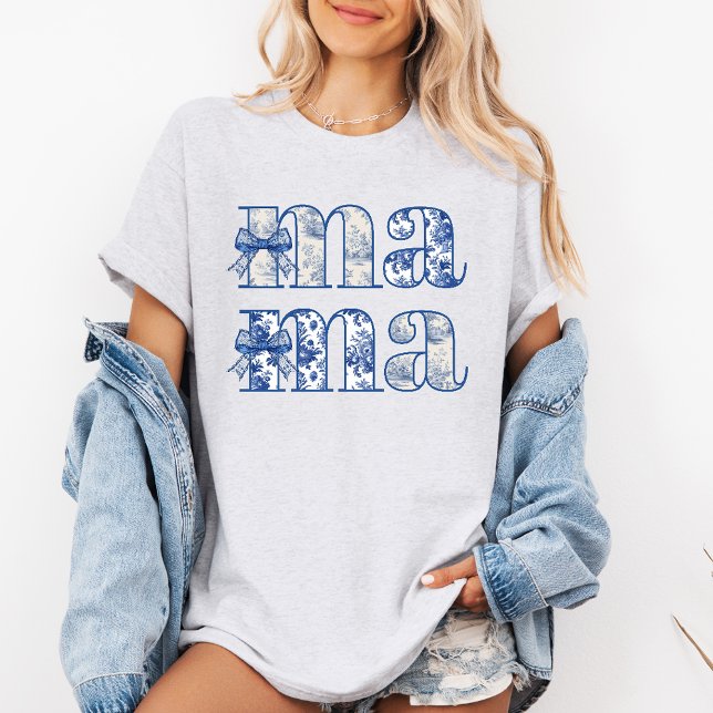 Mama Chinoiserie Coquette Bow T-shirt de la fête d (Créateur téléchargé)