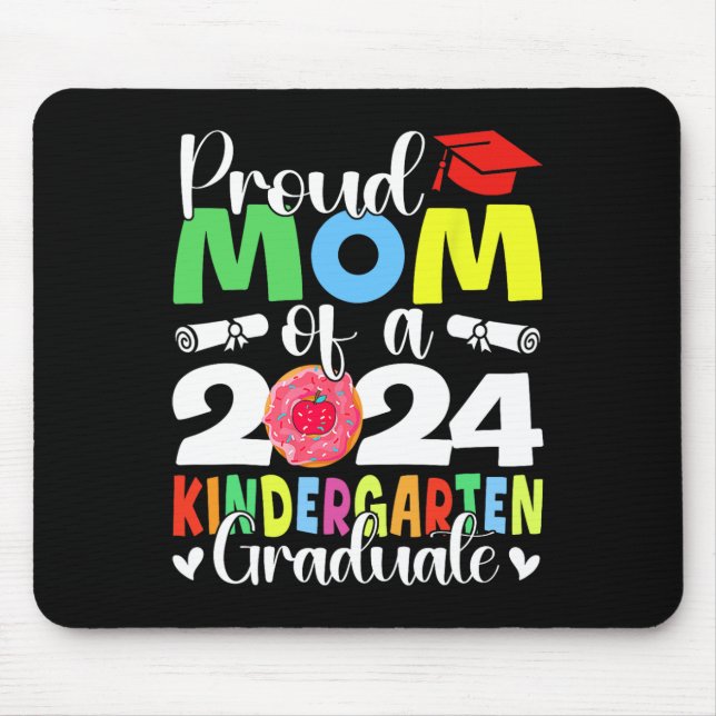 Mama CL des Abschlusses Kindergarten 2024 Mousepad (Vorne)
