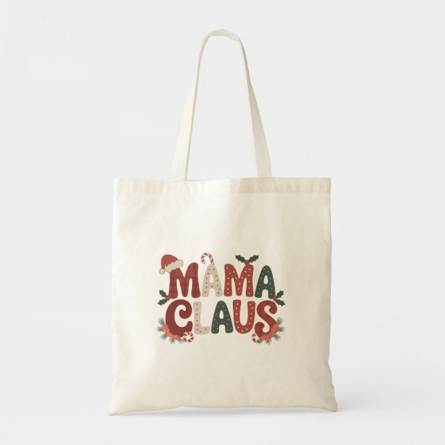 Mama Claus Christmas Tragetasche (Vorne)