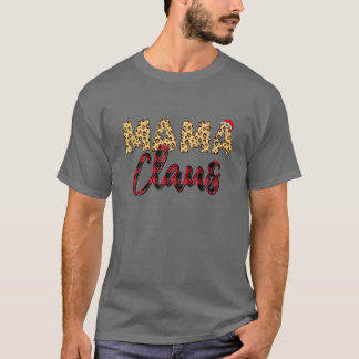 Mama Claus Weihnachtsfamilie Matching Pajama Santa T-Shirt