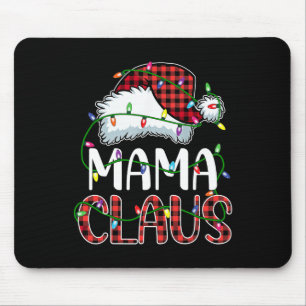 Mama Claus Weihnachtslichter Matching Family Xmas Mousepad