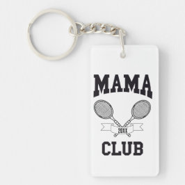Mama Club Tennis Racket Gefasste Spiele Schlüsselanhänger