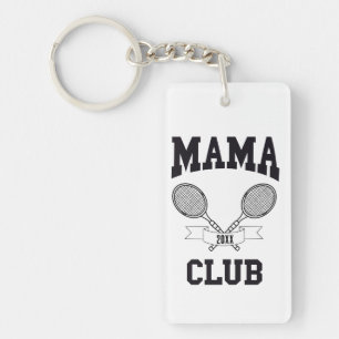 Mama Club Tennis Racket Gefasste Spiele Schlüsselanhänger