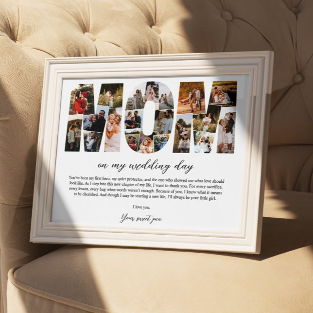 Mama Collage auf meinem Hochzeitstag Muttergeschen Poster (Von Creator hochgeladen)