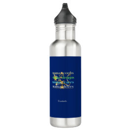 Mama Cooks Mama Designs Mama Cares Mama Lieben Edelstahlflasche