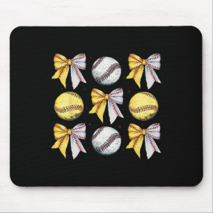 Mama Coquette Schleife Spieltag Bysebyll Softbyll  Mousepad