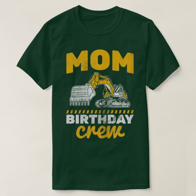 Mama Crew LKW-Baubagger T-Shirt (Design vorne)