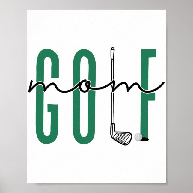 Mama Crewneck Mütter Tag Master Golf Girls Poster (Vorne)