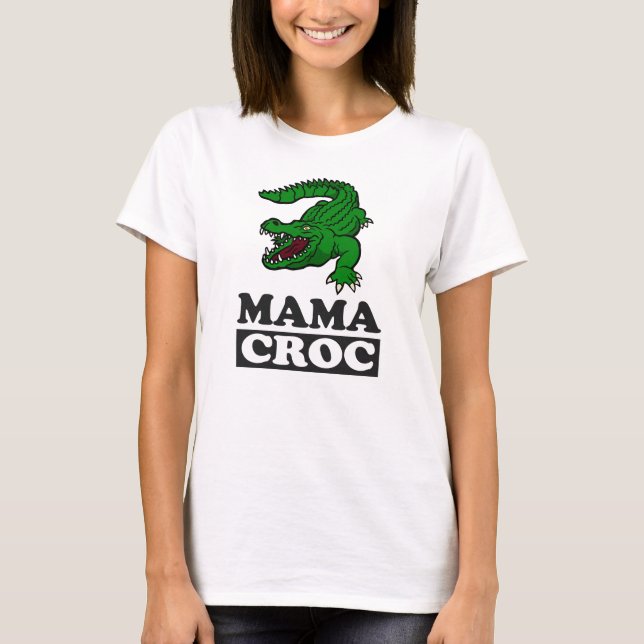 Mama Crocodile T - Shirt Animal Mama Mutter Gesche (Vorderseite)