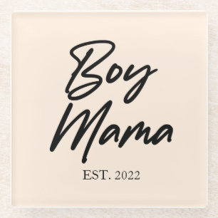 Mama Custom Est. Jahr Minimale Mama Mutter Mama Glasuntersetzer