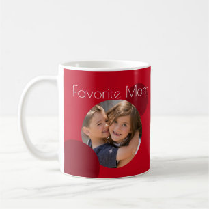 Mama Custom Fotos Red Dots Kaffee Tasse