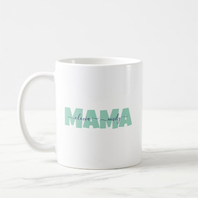 Mama Customized children name Kaffeetasse (Links)