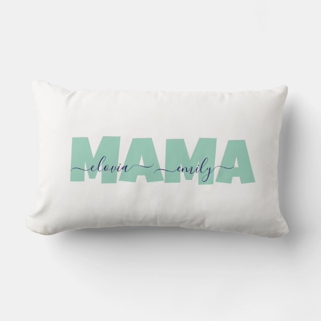 Mama Customized children name Lendenkissen (Vorderseite)