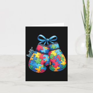 Mama D Autismus Awareness Family Boxing Handschuhe Karte