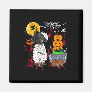 Mama Dackel Hund Halloween Hund Beängstigende Pump Magnet