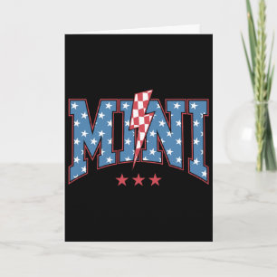 Mama Dada Mini 4. Juli Amerikanische Familie Match Karte