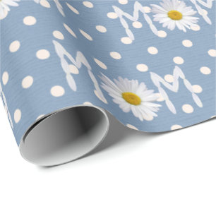 Mama Daisy auf Polka-Punkten Geschenkpapier