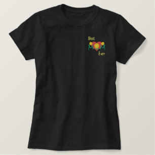 Mama Daisy Heart Besticktes T-Shirt