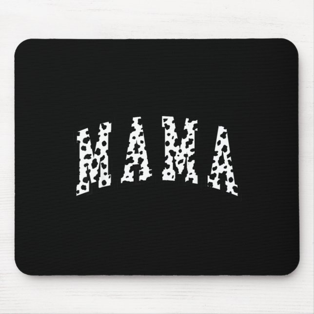 Mama Dalmatiner Muster Mutti Lustig Frohe Mutterta Mousepad (Vorne)