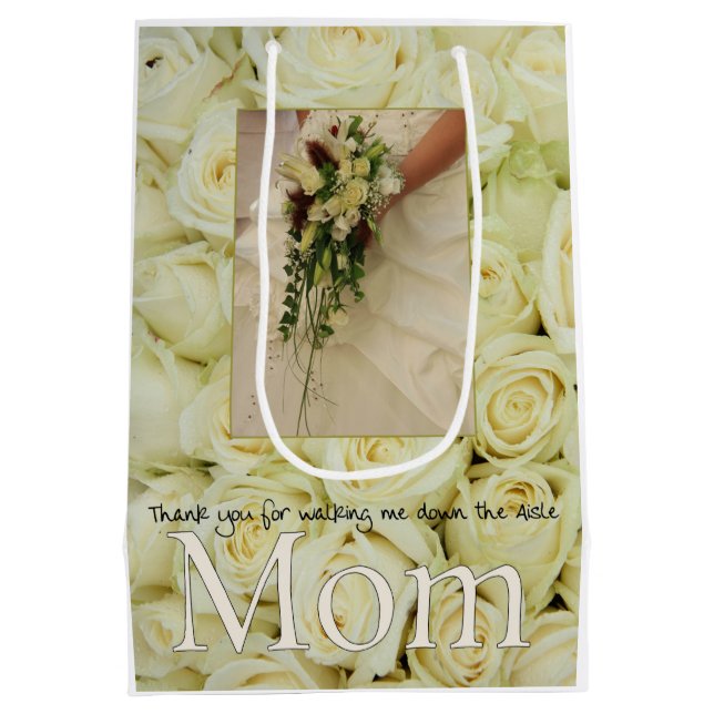 Mama-Dank für gehen ich hinunter Gang Mittlere Geschenktüte (Rückseite)
