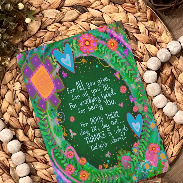 Mama danke, dass Sie Hübsches Blumenkohl zitieren Karte (Von Creator hochgeladen)