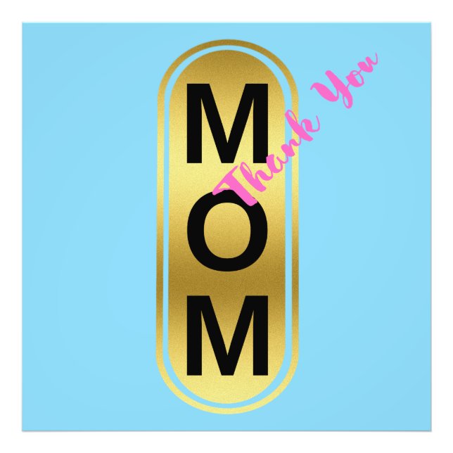 Mama, Danke! Fotodruck (Vorne)