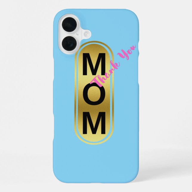 Mama, danke! iPhone 16 plus hülle (Rückseite)