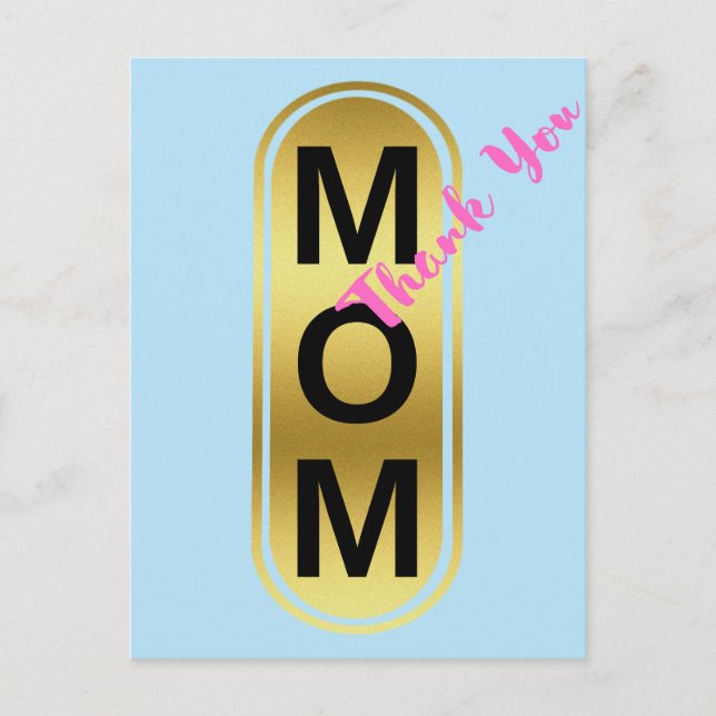 Mama, Danke! Postkarte (Vorderseite)