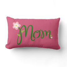 Mama Dark Pink Lumbar Kissen