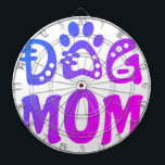 Mama Dartscheibe<br><div class="desc">Feiern Sie Ihre Liebe mit "Hunde-Mama-Design". Das charmante Design mit einem fett gedruckten "Hund-Mama"-Text und einem hübschen Pfoten-Icon macht es zur perfekten Wahl für alle stolzen Hundemütter. "Dieses Design ist anpassbar. Klicken Sie auf die Schaltfläche "Design bearbeiten", um das Design zu personalisieren. Sie können die Farben durch Filter ändern, Elemente...</div>