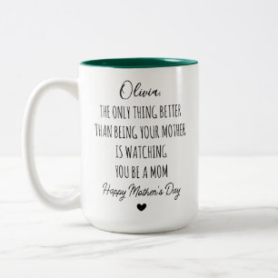 Mama, das Einzige, was besser ist, als deine Mutte Zweifarbige Tasse