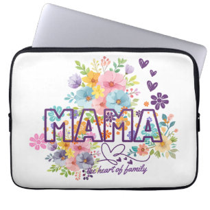 Mama, das Herz der Familie, trendy Design Laptopschutzhülle