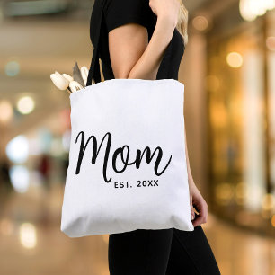 Mama: Datum der Junge Mutter für schwarzes Skript Tasche