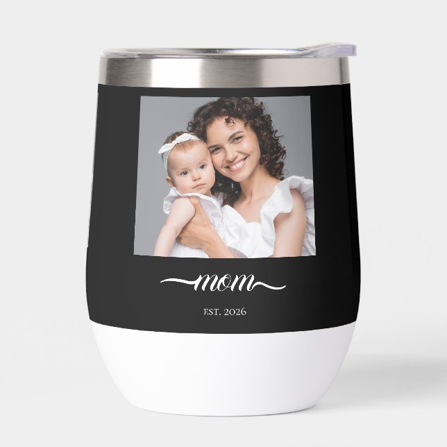 Mama Datum Schwarz Foto Custom Praktisch  (Links)