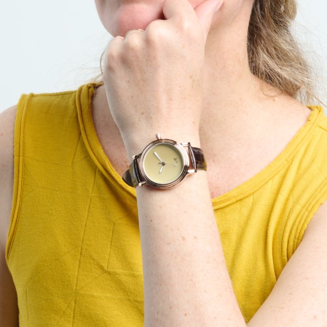 Mama Day Mum Gift personalize Gold Armbanduhr (Handgelenk)
