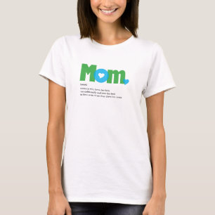 Mama Definition blau/grün T - Shirt