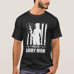 Mama der amerikanischen Fahne Veteran Militär T-Shirt