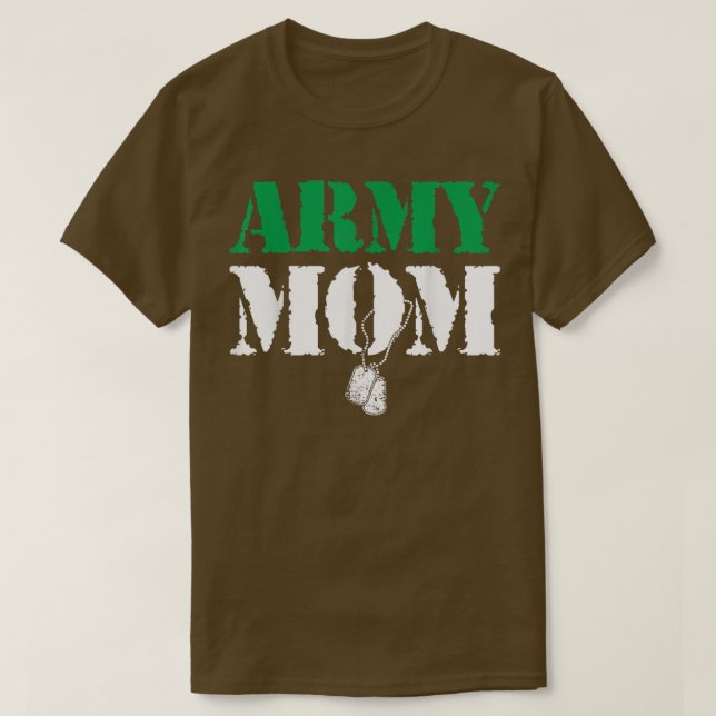 Mama der Armee stolz Inspiration Sprichwort Proud  T-Shirt (Design vorne)