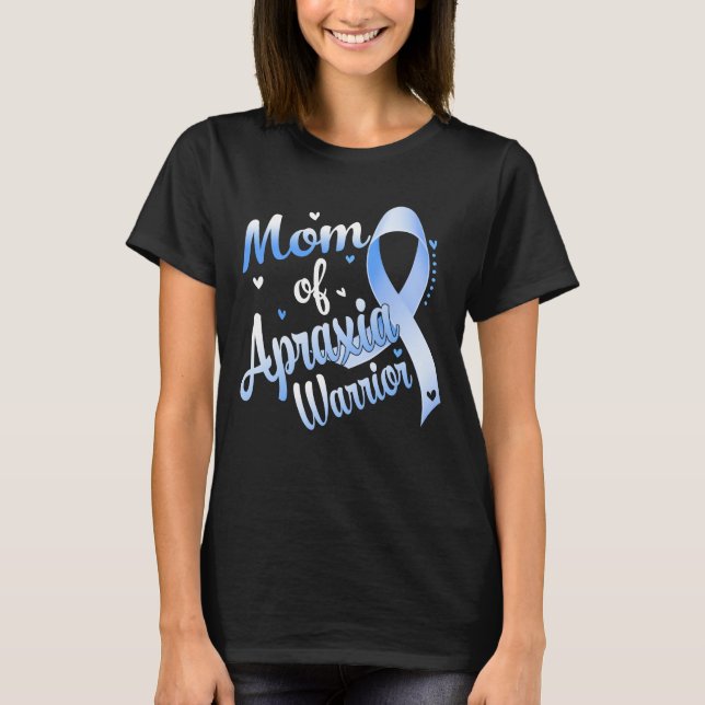 Mama der Ataxie Bewusstsein Kriegermütter Mutter T-Shirt (Vorderseite)